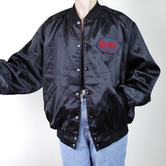 Dumbrooke Jackets & Coats Vintage Bomber Jacket Silk Bomber Jacket